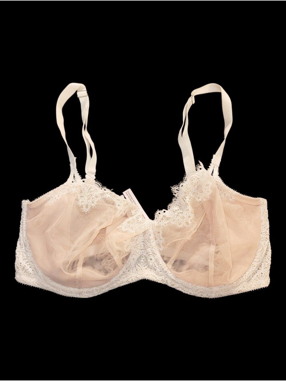 Victoria's Secret Dream Angels Sheer Mesh & Lace Push Up Bra 36DDD
